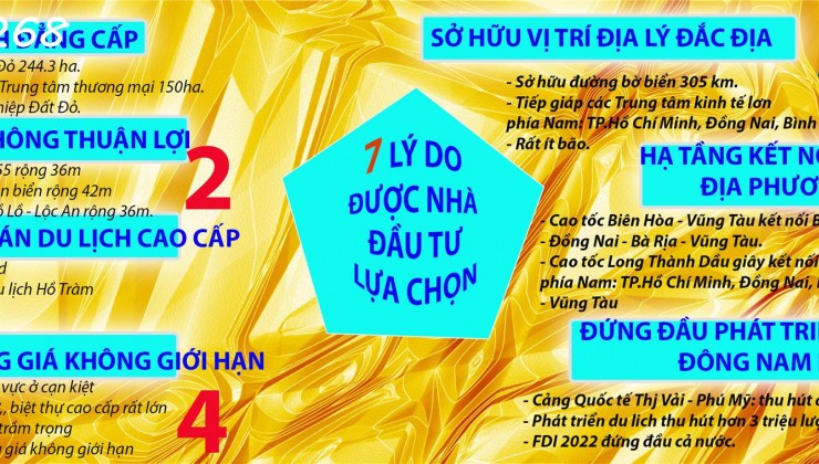 Đất nền Thổ cư sân bay Đất Đỏ gồm GPXD